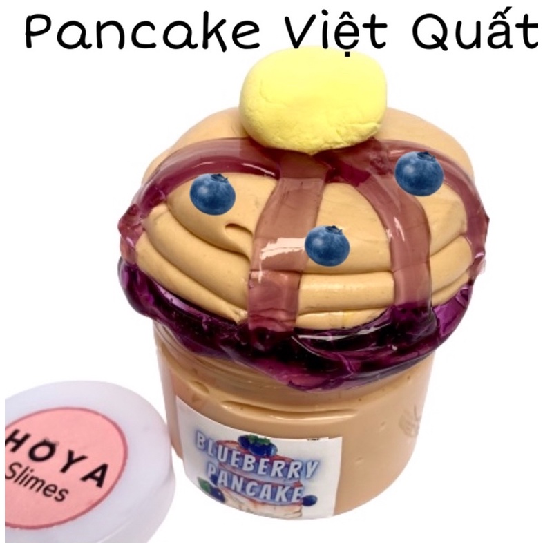 [ Butter slime] Blueberry Pancake/ Pancake Việt Quất/ Slime bơ/ DIY