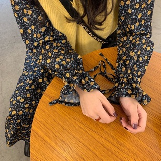 [ORDER] Set đầm họa tiết + gile ulzzang