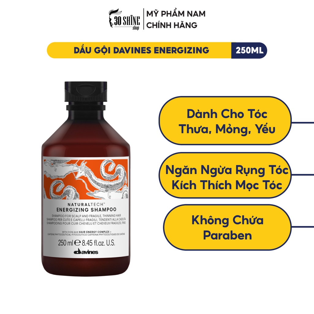 Dầu gội Davines Energizing Shampoo chống rụng và kích thích mọc tóc 250ml