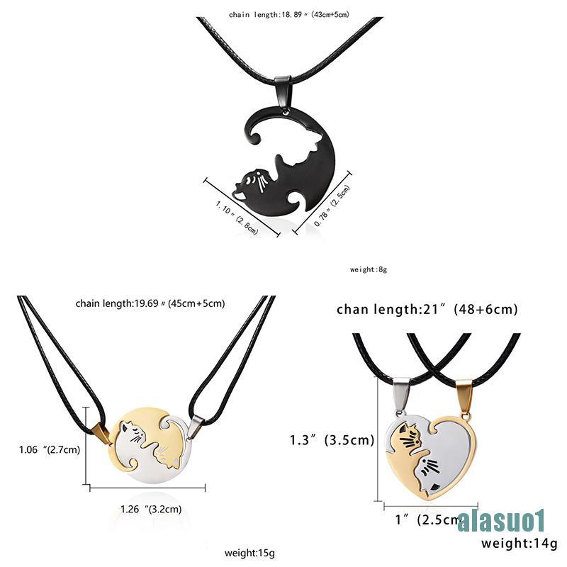 Bộ 2 Dây Chuyền Mảnh Ghép Trái Tim Cho Nữ