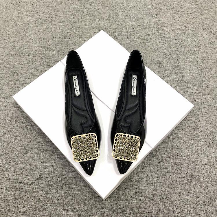 Giày Búp Bê Mũi Nhọn Đế Bằng Mềm Mại Size 32-44 Thời Trang 2022 Cho Nữ