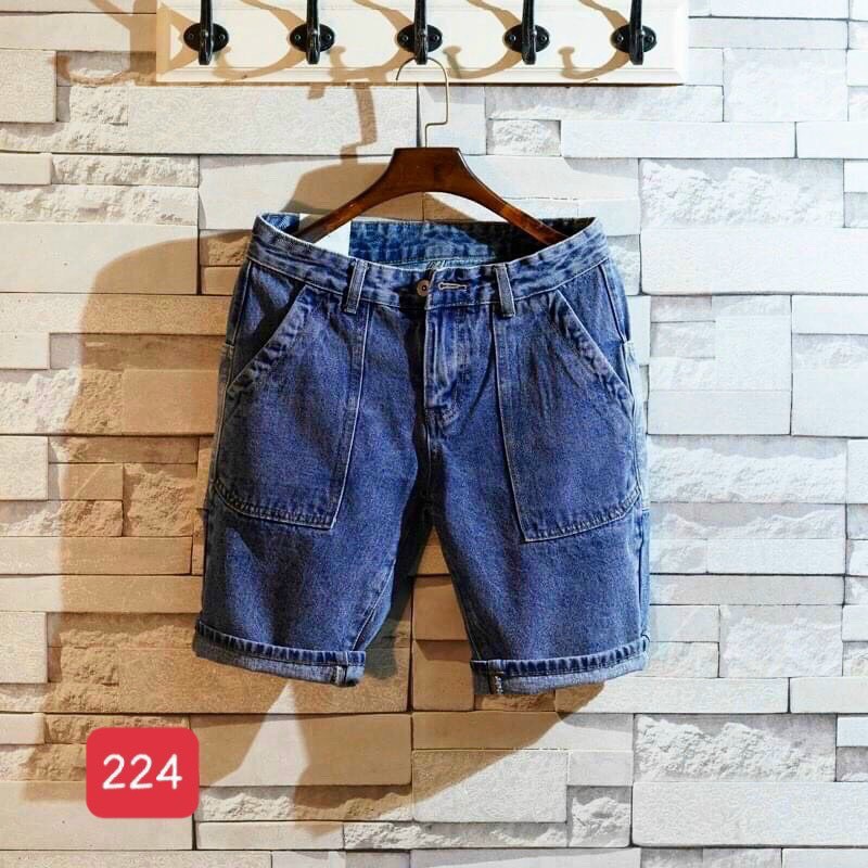 Quần Short Jean Nam Đẹp Chất Bò Co Giãn Cao Cấp, Quần Ngố rách Mẫu Mới Phong Cách Hàn Quốc Q224