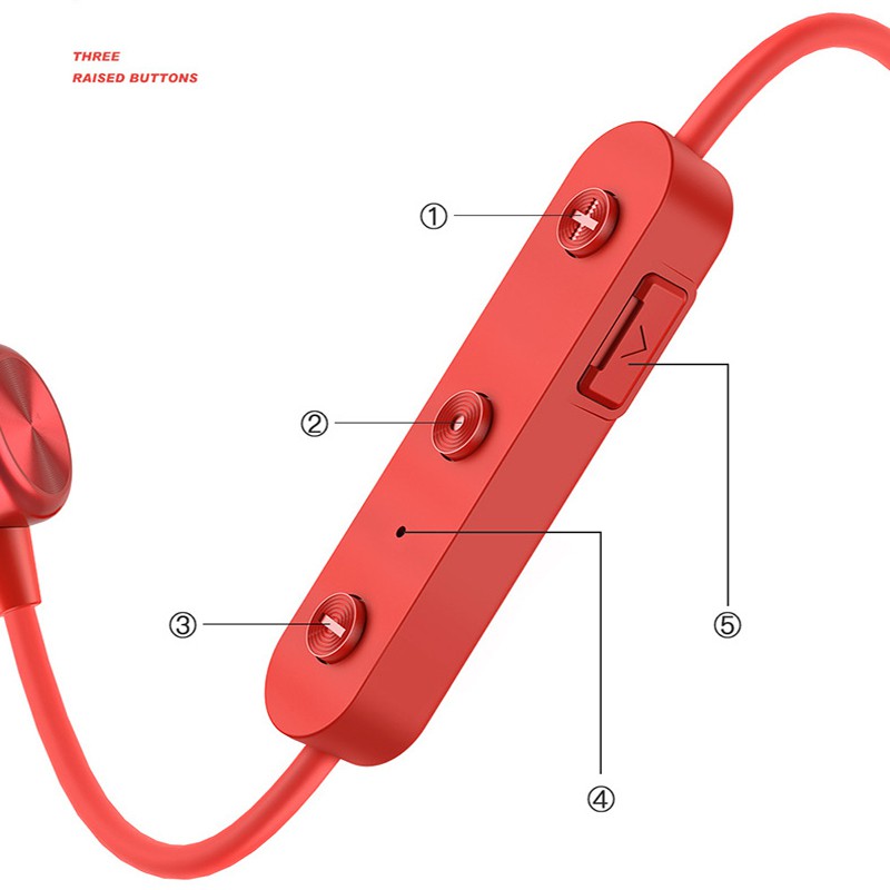 Tai Nghe Bluetooth Thể Thao Chống Nước Ipx5 Có Nam Châm