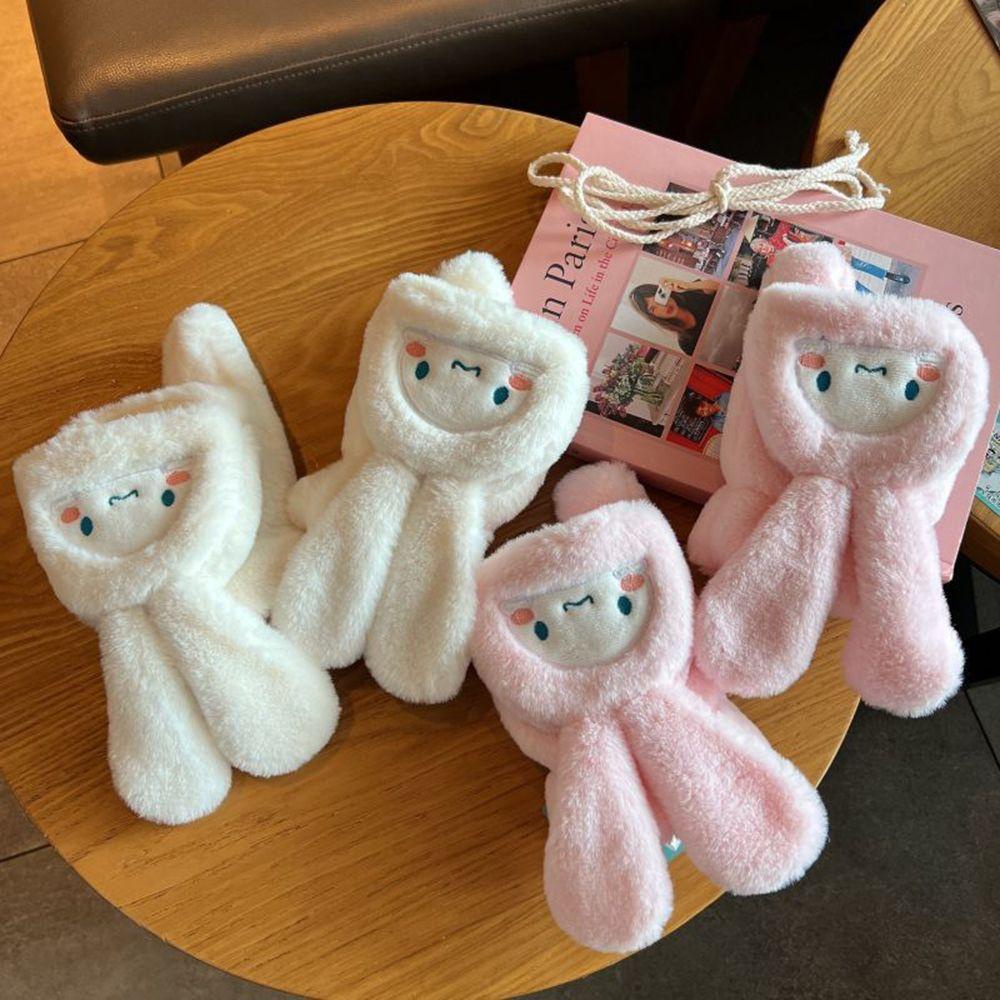 Găng Tay Hở Ngón WMES15H Hình Chú Chó Hoạt Hình Đáng Yêu Giữ Ấm Mùa Thu