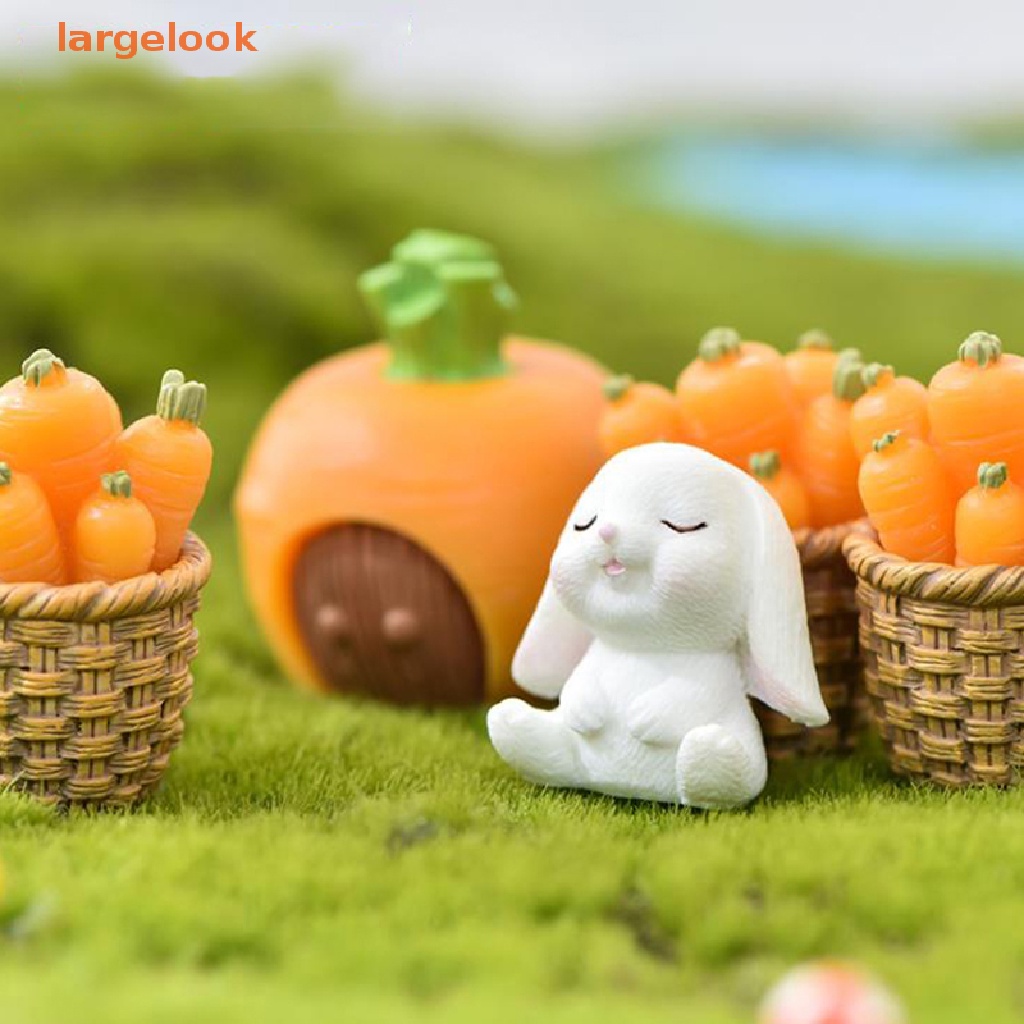 Mô Hình Chú Thỏ Mini Bằng Nhựa Resin Trang Trí Vườn
