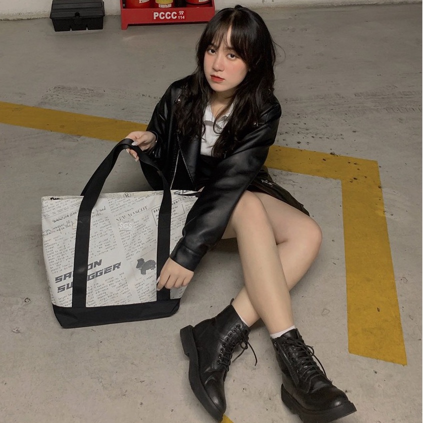 Túi Tote In Họa Tiết Báo SAIGON SWAGGER® SGS Journal Tote Bag