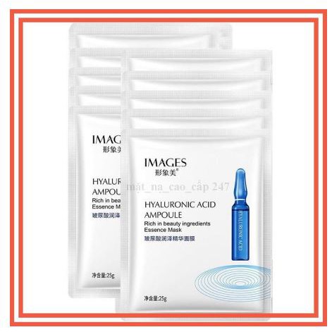 Mặt Nạ Hyaluronic Acid - Nicotinamide Dưỡng Da Mụn Cấp Ẩm Thải Độc Images