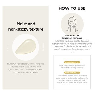 Tinh chất rau má giảm mụn làm dịu da Skin1004 Madagascar Centella Asiatica Ampoule 30ml/55ml/100ml