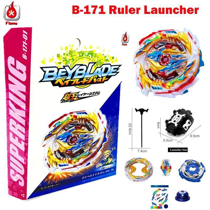 Đồ chơi con quay Beyblade Superking B-171 Tempest Dragon 1A đầu đơn dĩa phóng tùy chọn tiện lợi