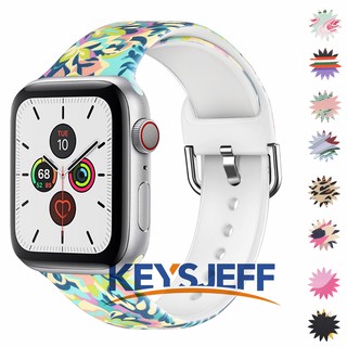 Dây Đeo In Họa Tiết Hoa 41 / 40mm 45 / 44mm Cho iwatch 9 / 8 / 7 / SE / 6 / 5 / 4 / 3 / 2 81029