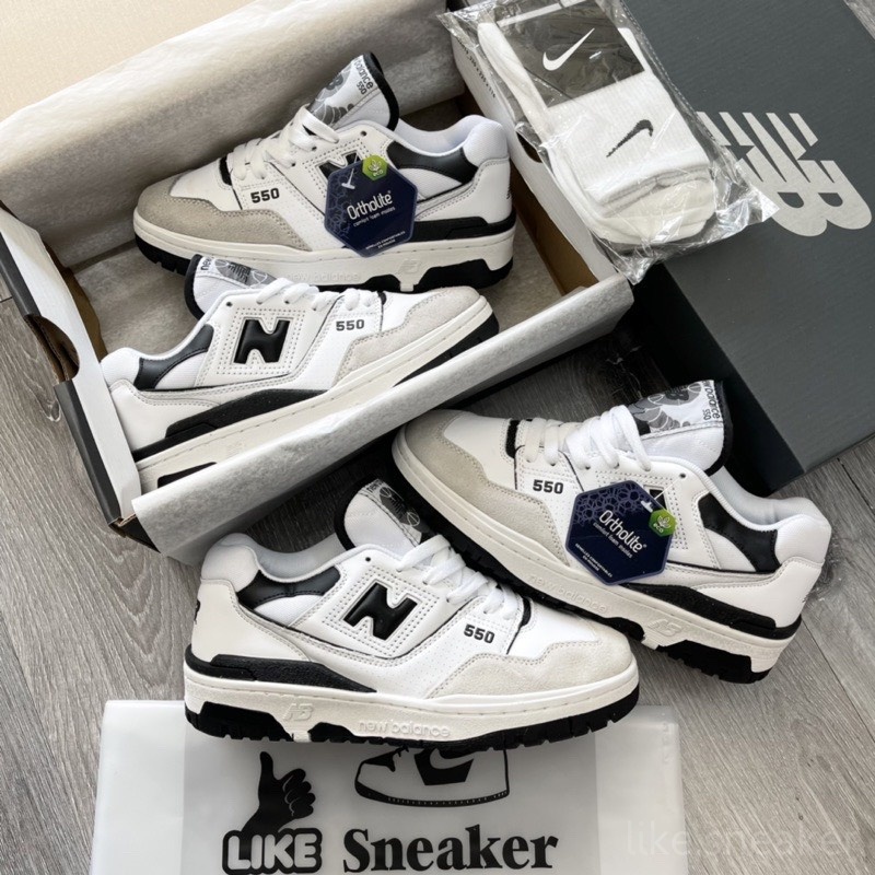 Giày Thể Thao 🥝Full Box Bảo Vệ🥝 Giày NB 550 Đen Nam Nữ Chất Liệu Cao Cấp MSP 01988