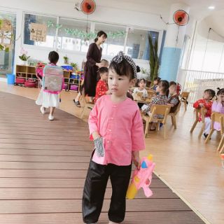 Áo bà ba gấm cho bé size đại 15kg_20kg.