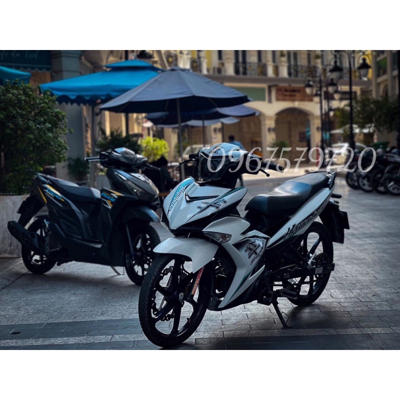 Tem rời exciter 150 trắng hayabusa