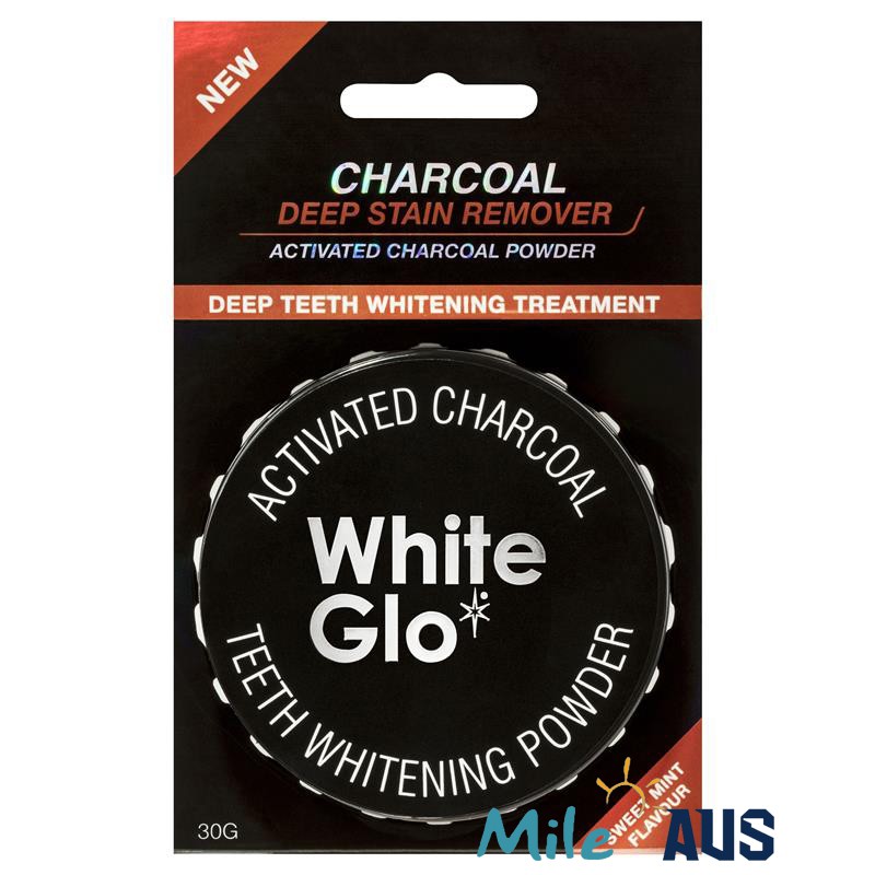 Bột than hoạt tính tẩy trắng răng White Glo 30g
