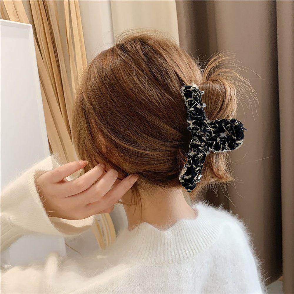 Kẹp Tóc Càng Cua Lớn Bằng Vải Bông Cho Nữ WMES15H