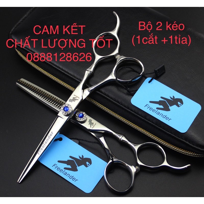 (Chất lượng tốt)Kéo cắt tóc chuyên nghiệp-FREELANDER-6ink-Sắc bén làm hài lòng tất cả các khách hàng (1 cắt )