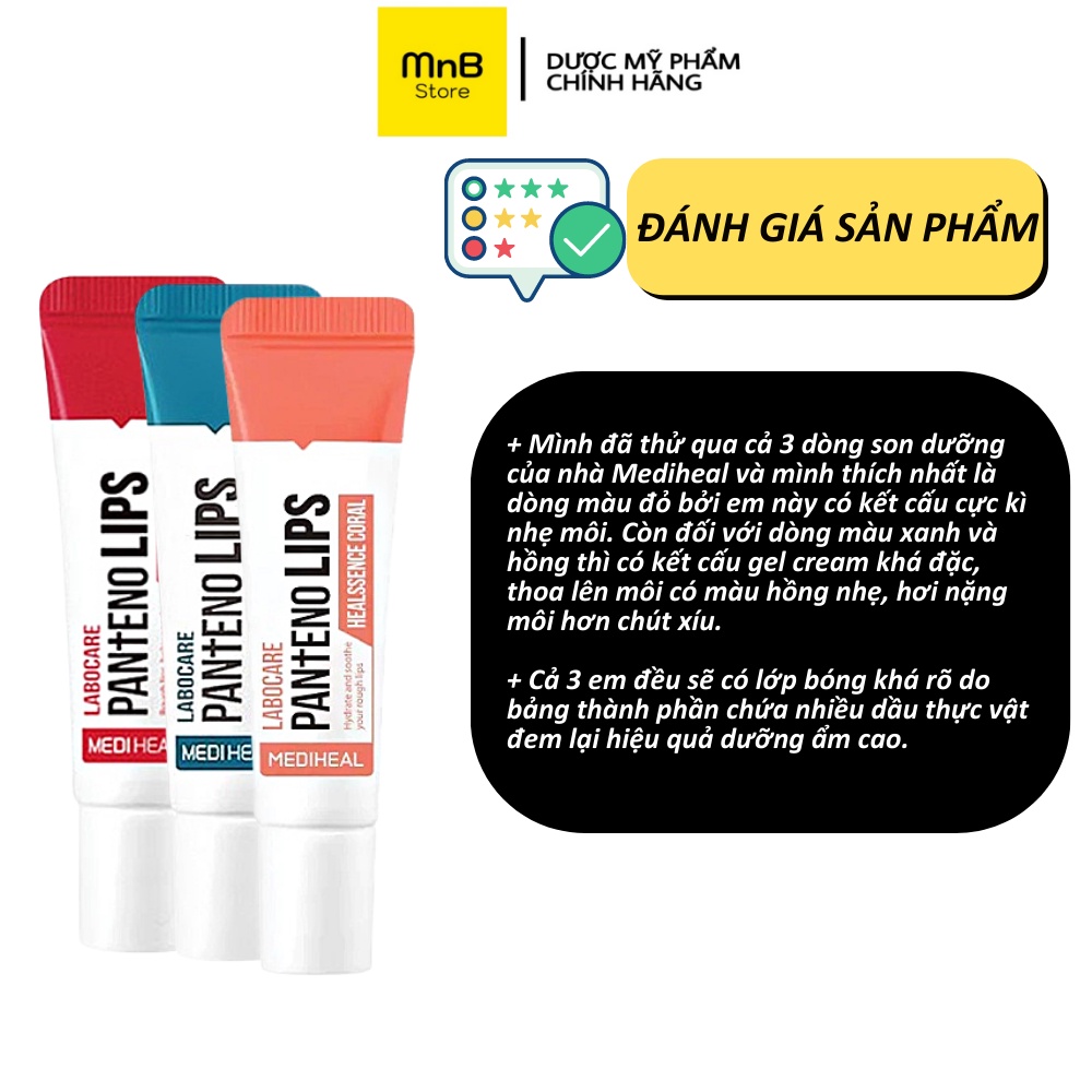 Son Dưỡng Mediheal Giảm Thâm, Làm Hồng Và Ẩm Mượt Mịn Màng Labocare Panteno Lips (đủ 5 màu)