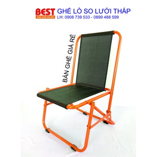 Ghế xếp lò xo lưng thấp