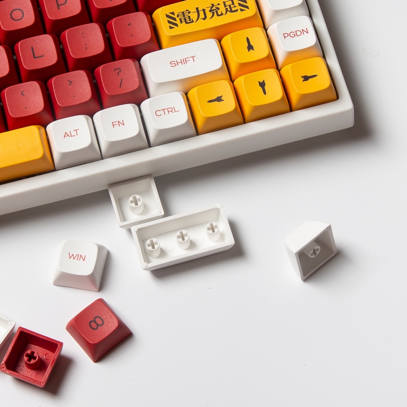 Keycap Evangelion EVANGELION-02 Mẫu sản xuất keycap Chiều cao XDA Chất liệu PBT Thuốc nhuộm thăng hoa bàn phím cơ bàn phím