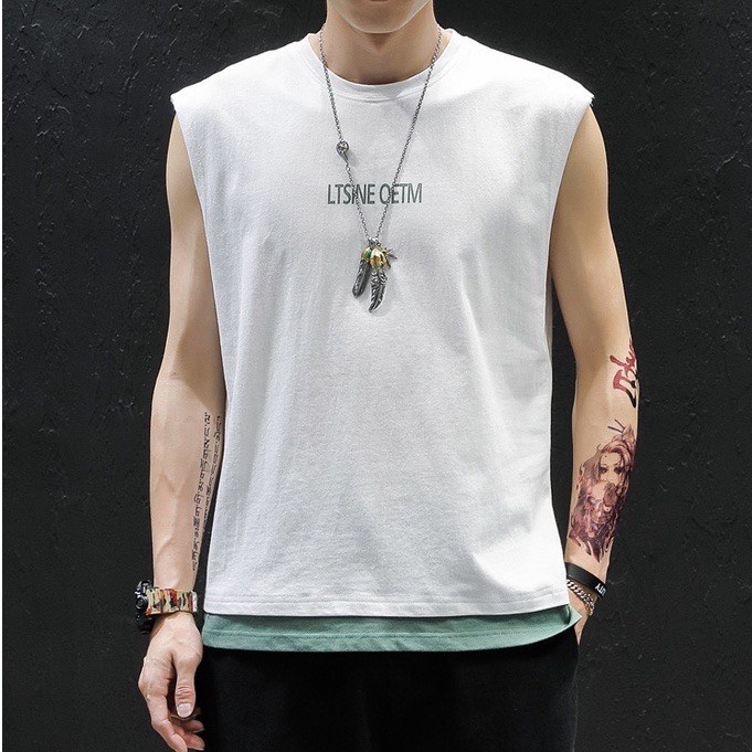 Áo 3 Lỗ , Áo Phông Tanktop Có Mũ 3 Màu 100% Cotton