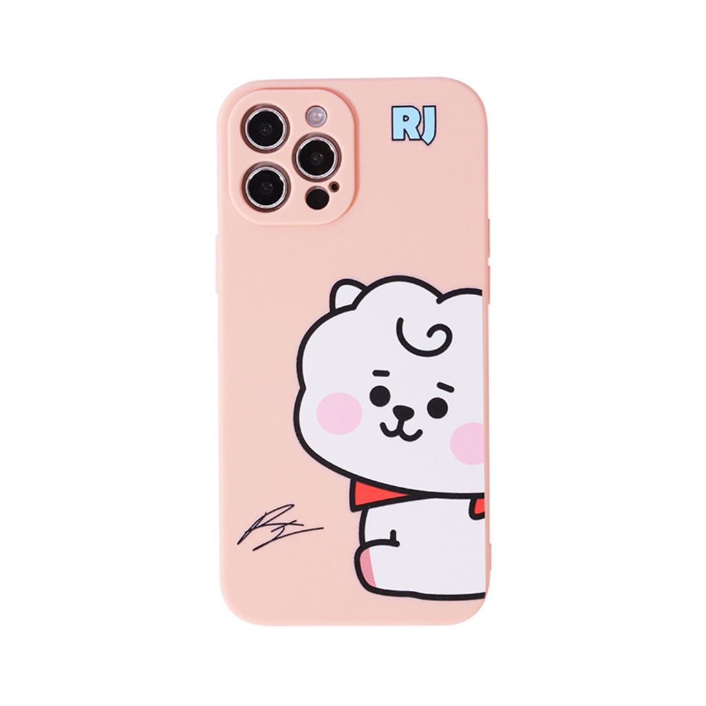 Ốp điện thoại in hoạt hình pink yellow đầy màu sắc tata koya rj cho iphone8 7plus 8plus x xs xr xsmax 11pro max 11 12