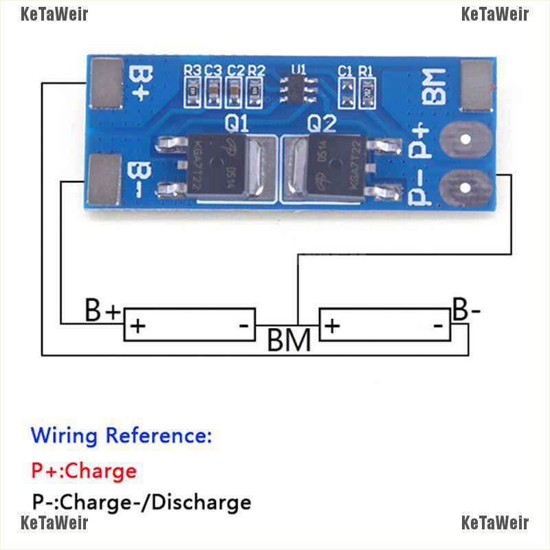 Bảng Mạch Bảo Vệ Sạc Pin Lithium Bms Ketaweir 2s 8a 7.4v W / Balance 18650 Li-ion | BigBuy360 - bigbuy360.vn