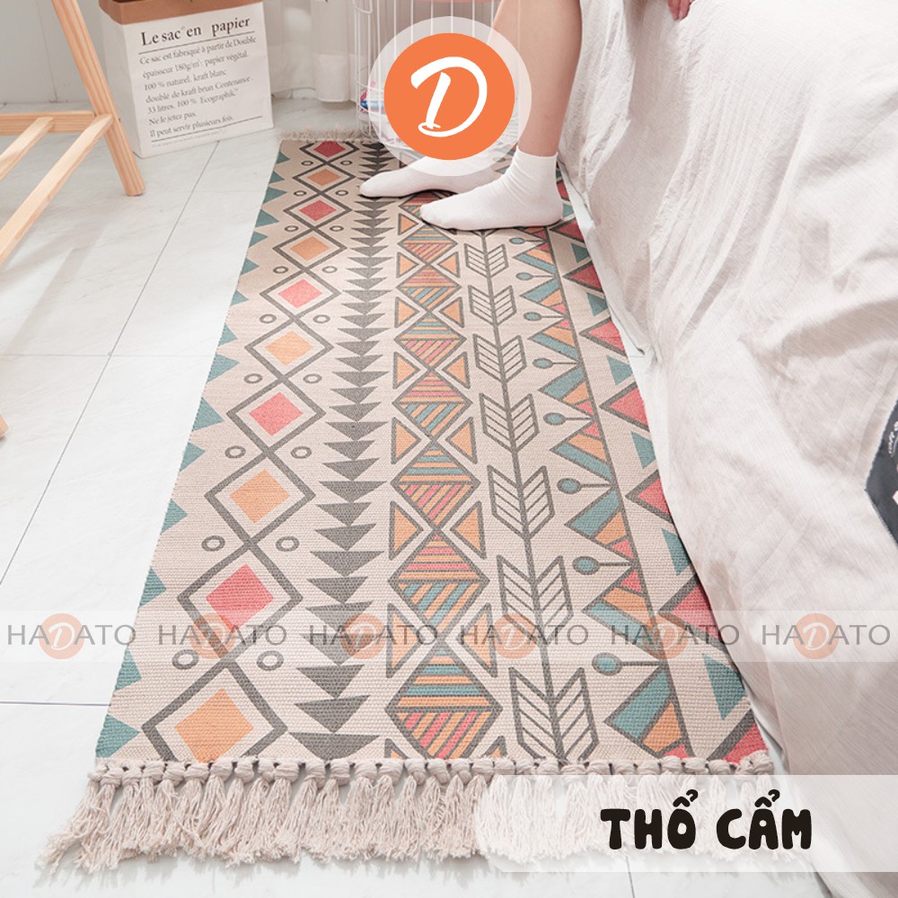 Thảm vintage THẢM scandinavian phong cách vintage có đế chống trượt CAO CẤP VOL1 - TR 1