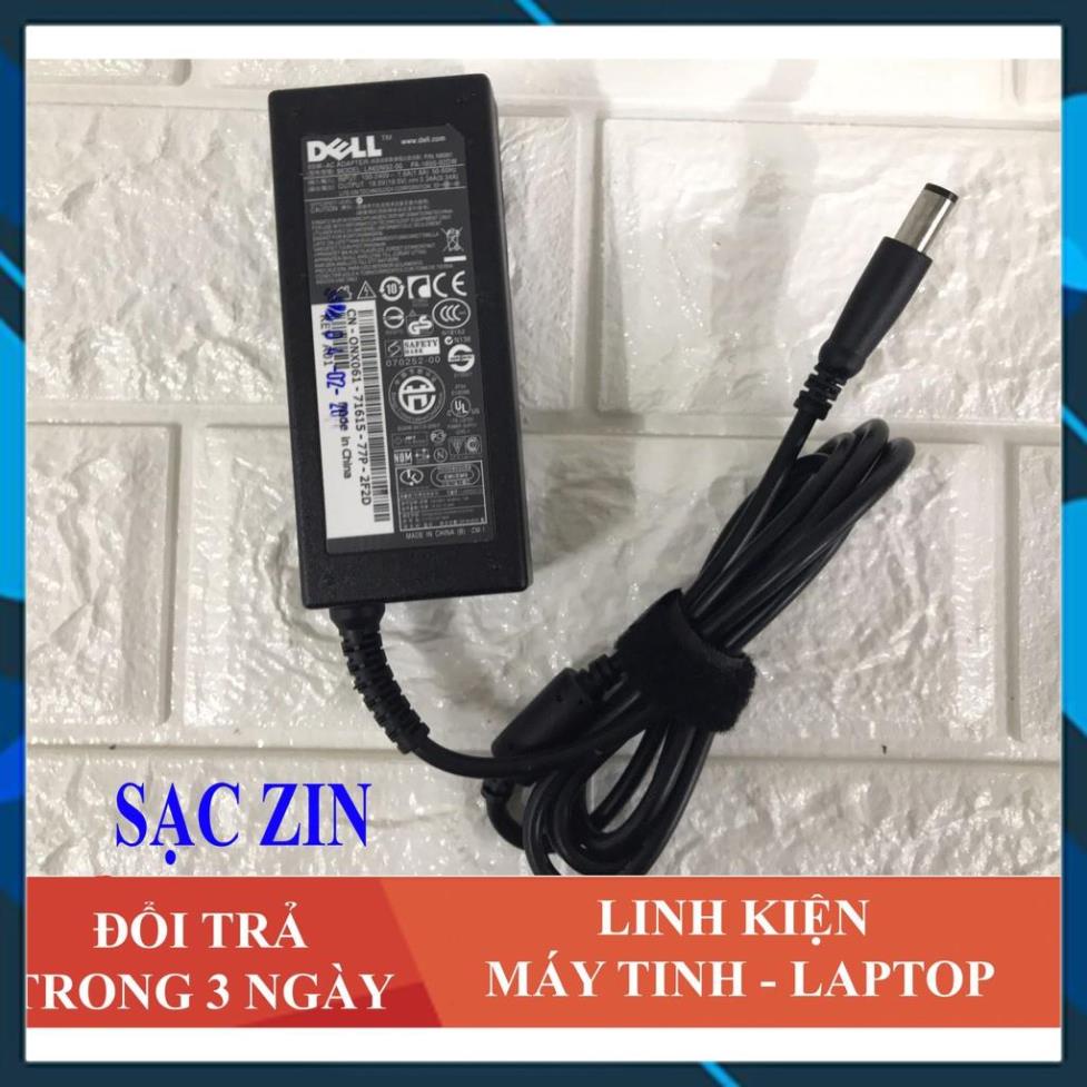 Sạc Laptop Dell 19.5V - 3.34A - 65W Chân kim to chính hãng dành cho dell 4110 4010 2421 2420 3450 4050 3521