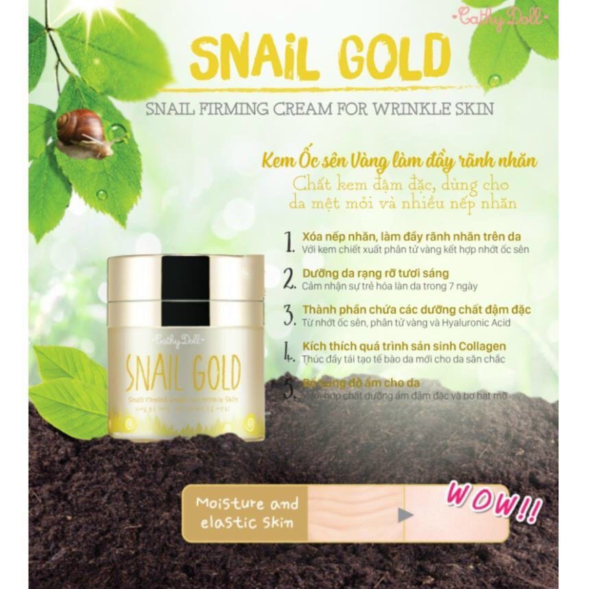 KEM DÀNH CHO DA BỊ LÃO HOÁ SNAIL GOLD CỦA THÁI LAN