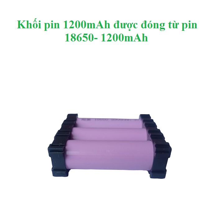 Khối Pin 3S 12V Xả 10A - Pin Dự Phòng Wifi, Pin Đai massage, Ắc Quy Mini