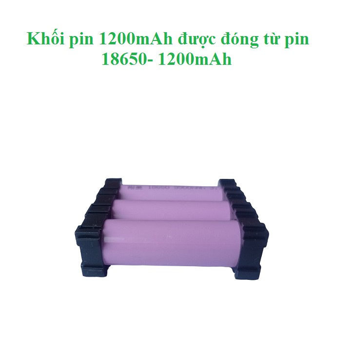 Khối Pin 3S 12V Xả 10A - Pin Dự Phòng Wifi, Pin Đai massage, Ắc Quy Mini