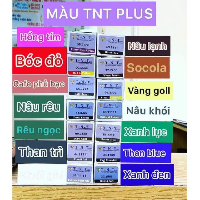 [Chính Hãng] Mầu nhuộm TNT Plus- màu thời trang