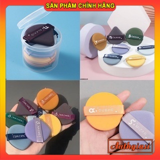 Hộp Bông phấn tán Cushion 7 chiếc nhiều màu kèm hộp trong suốt tiện lợi