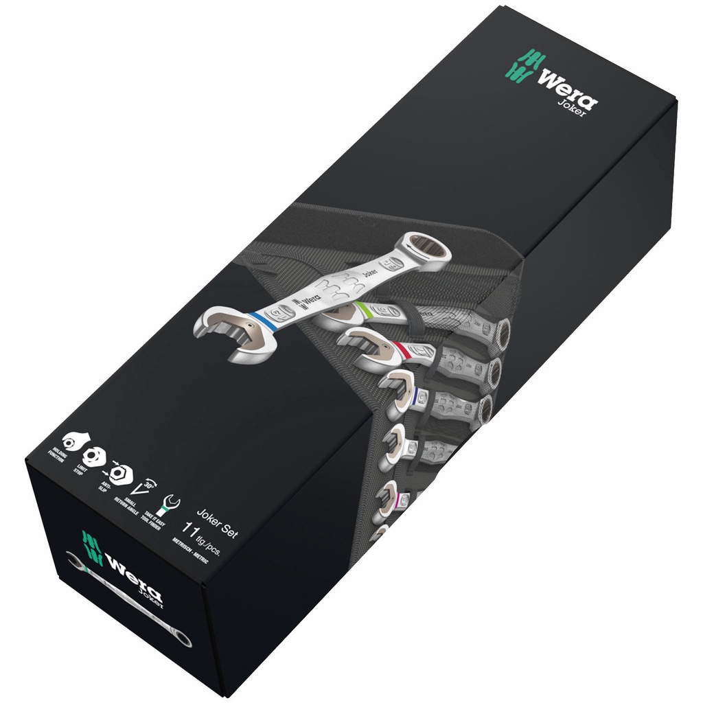 Bộ cờ lê tròng cóc Wera 6000 Joker 11 Set 1 gồm 11 cái Wera 05020013001