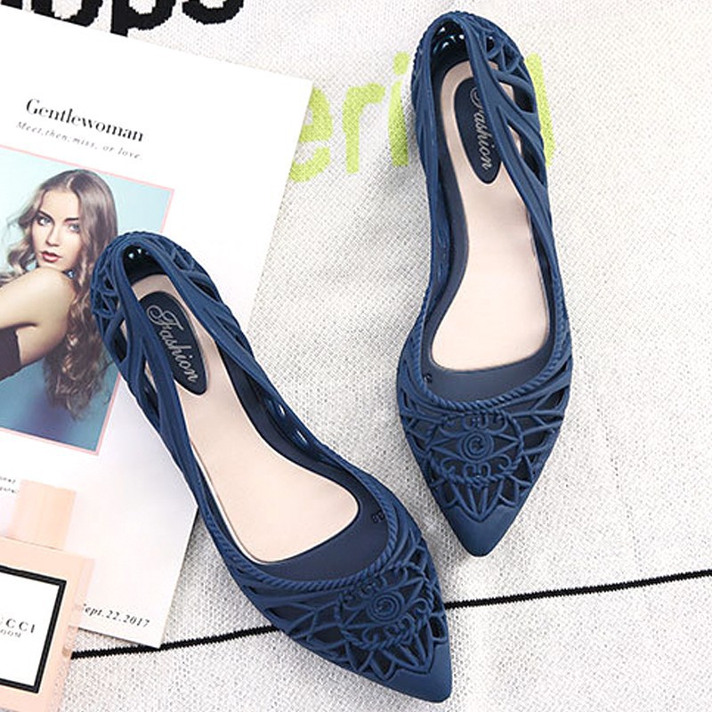 SIÊU GIẢM GIÁ Giày búp bê chất liệu nhựa dẻo thoáng mát cho ngày mưa 302 | BigBuy360 - bigbuy360.vn