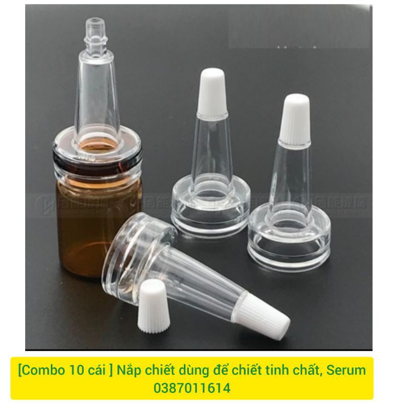 [Combo 10 cái ] Nắp chiết dùng để chiết tinh chất, Serum