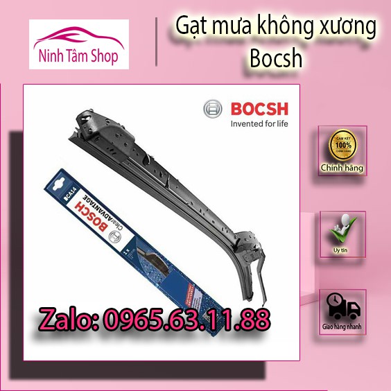 Gạt mưa Ô Tô  Bosch Không xương ( mềm ) vỏ xanh dương