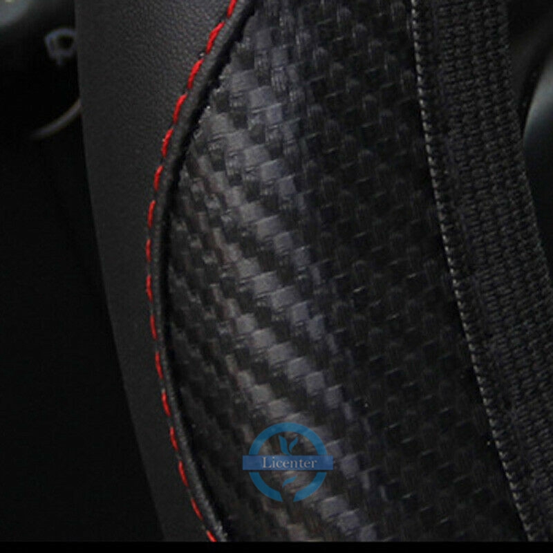 Vỏ bọc vô lăng xe hơi bằng da PU + sợi carbon | BigBuy360 - bigbuy360.vn