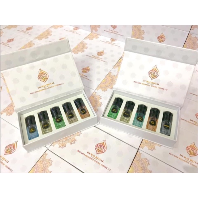 Set 5lọ 5ml tinh dầu nước hoa Dubai Nam Nữ (Hàng Chính Hãng)