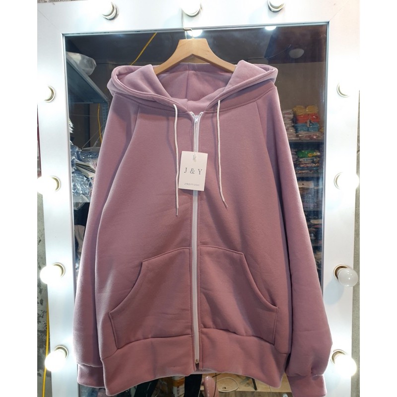 🎀🎀 Zip hoodie hồng nâu đất ( ảnh thật cuối)