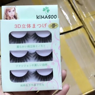 3 cặp Mi Lụa siêu mềm và tự nhiên đủ mẫu 3D Kimasoo Nhật Bản