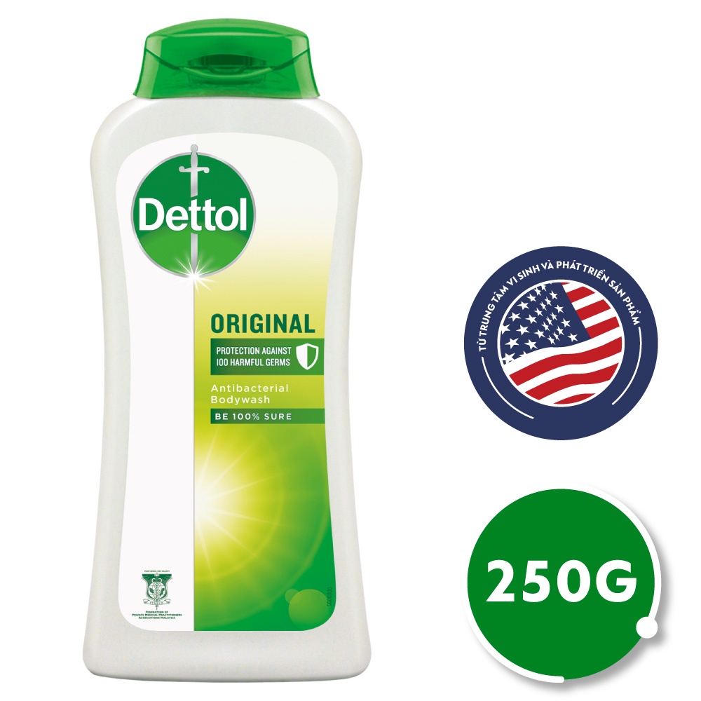 Sữa Tắm Dettol Original Antibacterial Kháng Khuẩn 250g