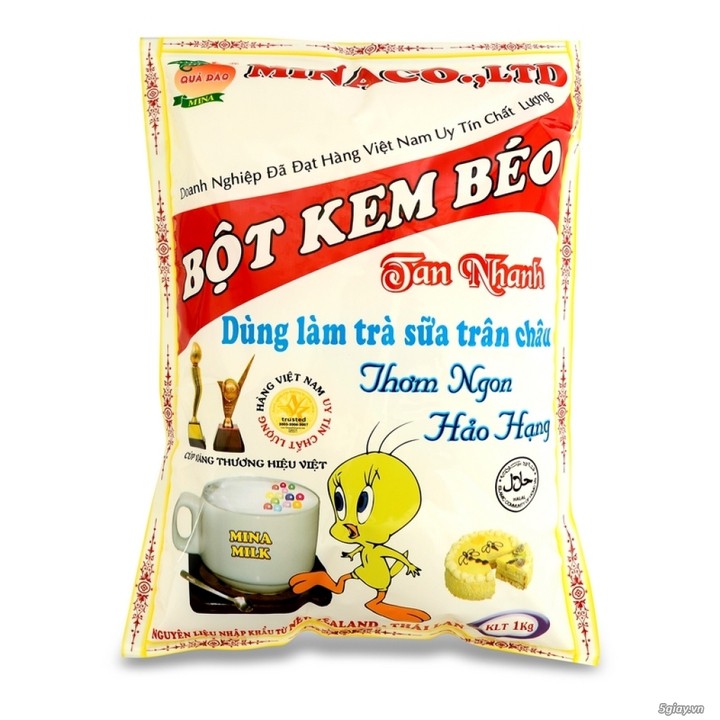 Bột Kem Béo Pha Trà Sữa Con Vịt Mina Gói 1kg