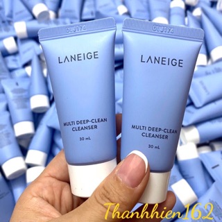 Sữa rửa mặt làm sạch sâu đa chức năng Laneige Multi Deep Clean Cleanser 30Ml - Miniature