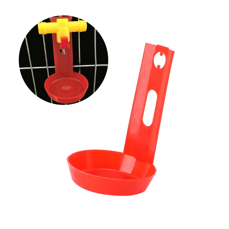 Khay Nhựa Đựng Thức Ăn / Nước Uống Có Móc Treo Tiện Dụng Cho Gà