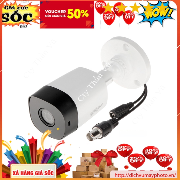Camera Dahua 2.0MP thân trụ DH-HAC-B1A21P chất lượng mới hàng đảm bảo MVP Thăng Long