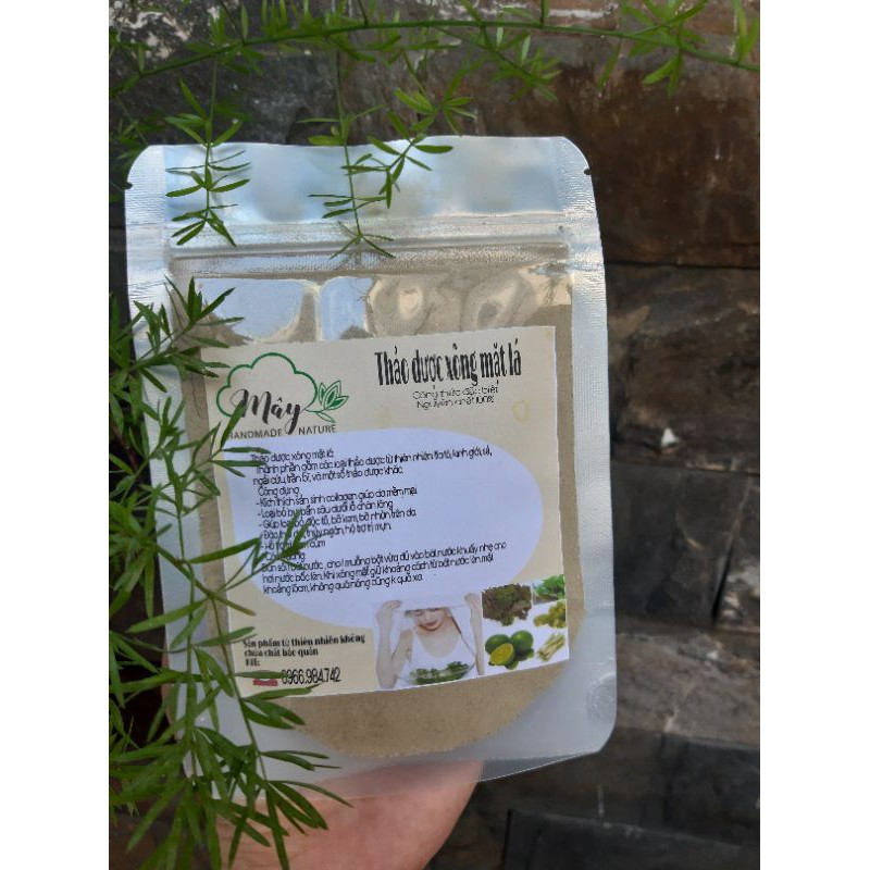 Thảo dược xông mặt lá _ gói 50g  handmade