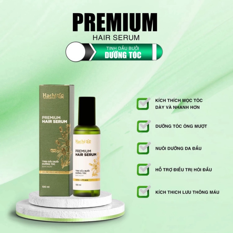 Tinh dầu bưởi dưỡng tóc ban ngày , kích thích mọc tóc, ngăn rụng tóc &amp; giúp tóc chắc khỏe Premium Hair Serum 100ml