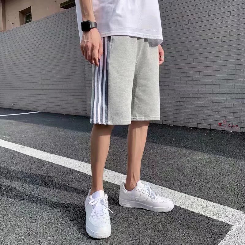 Quần Short Thể Thao Kẻ Sọc Thời Trang Hàn Quốc Cho Nam