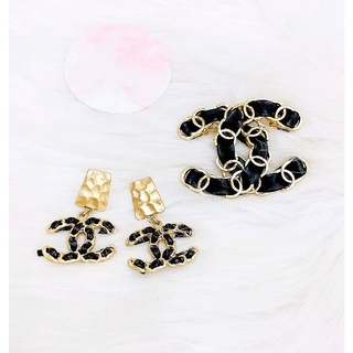 Set bông tao & cài áo cha - nell phối xích